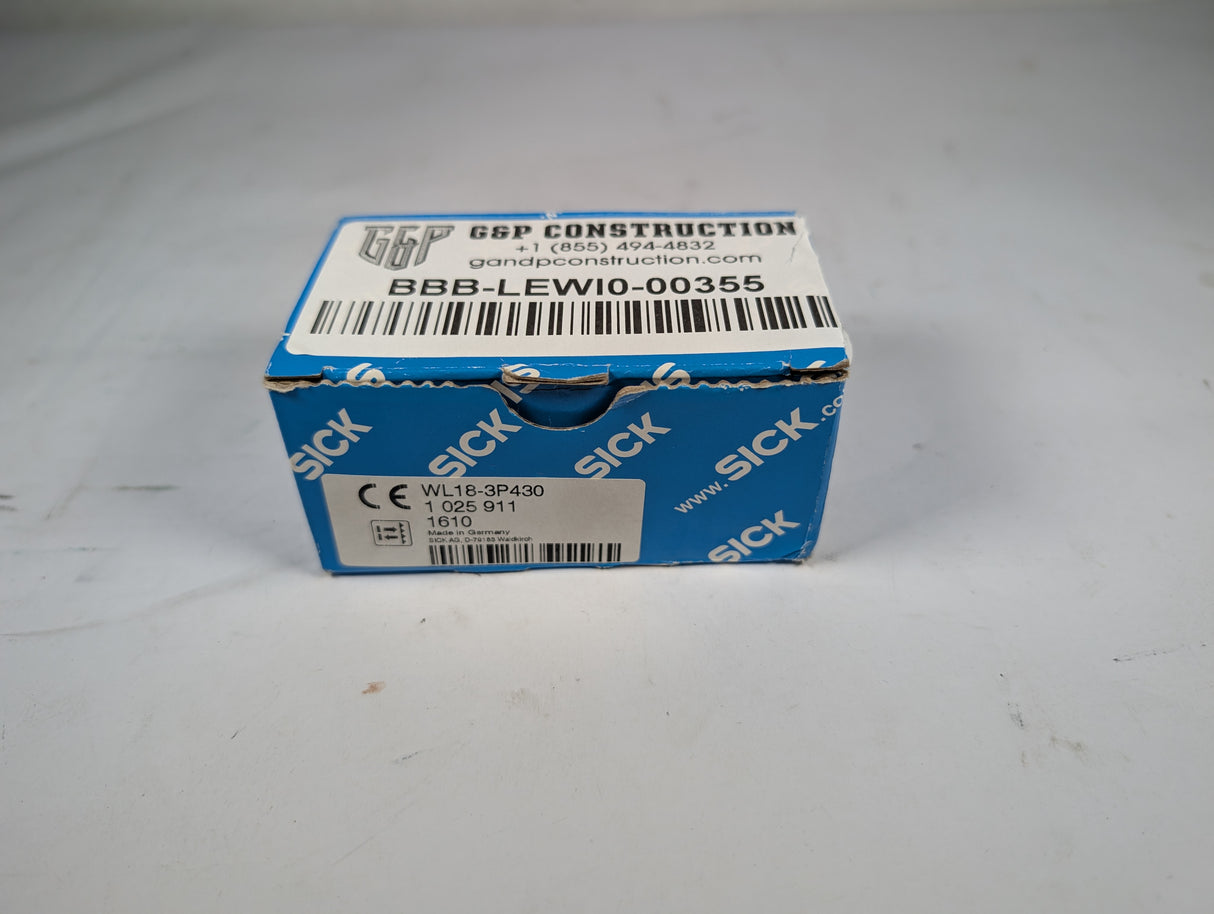 SICK - Photelectric Sensor - WL18 - 3P430 - New - Big Liquidators