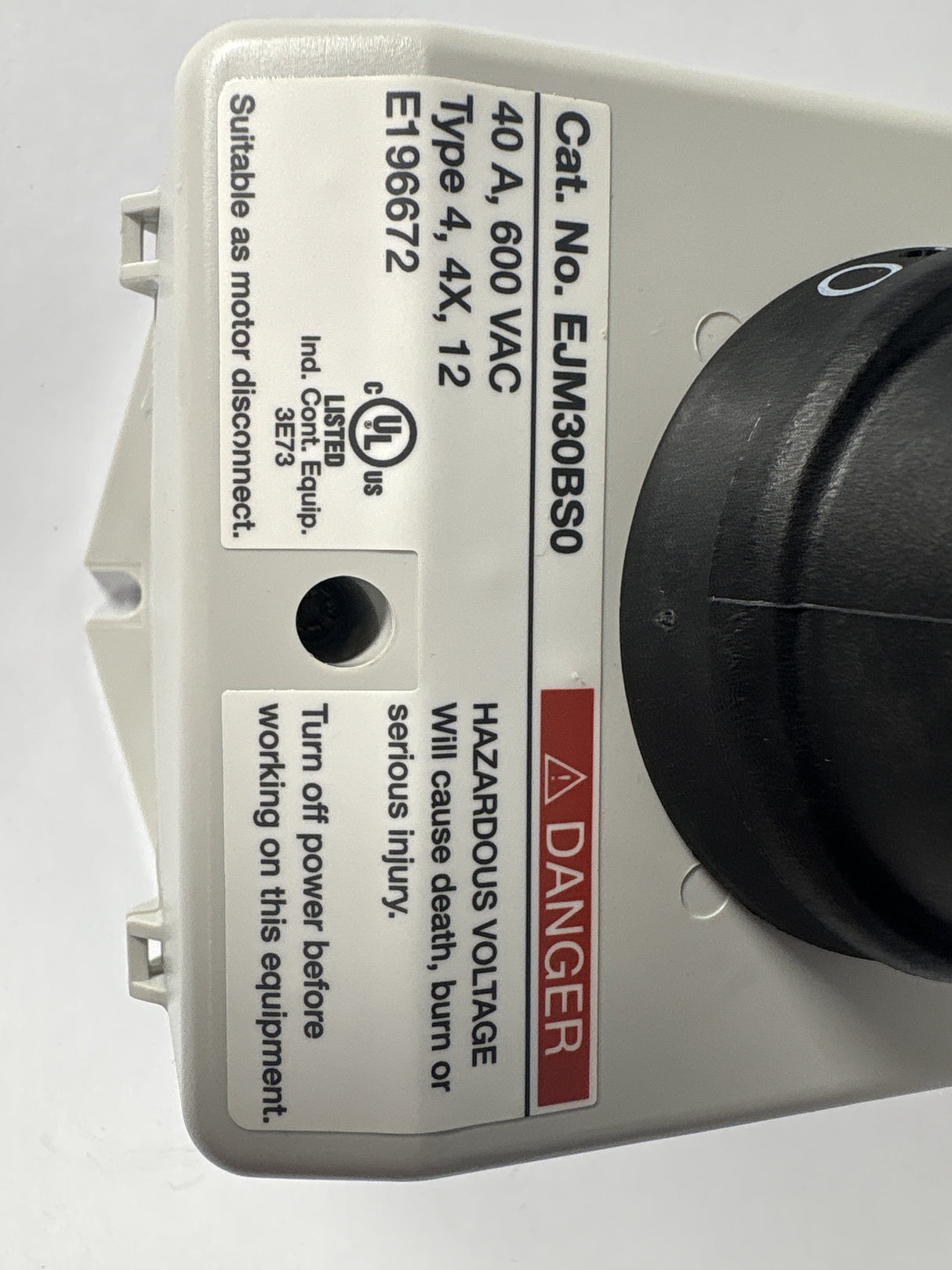 Mersen - Enclosed Disconnect Switch 40 AMP - EJM30BS0 - New - Big Liquidators