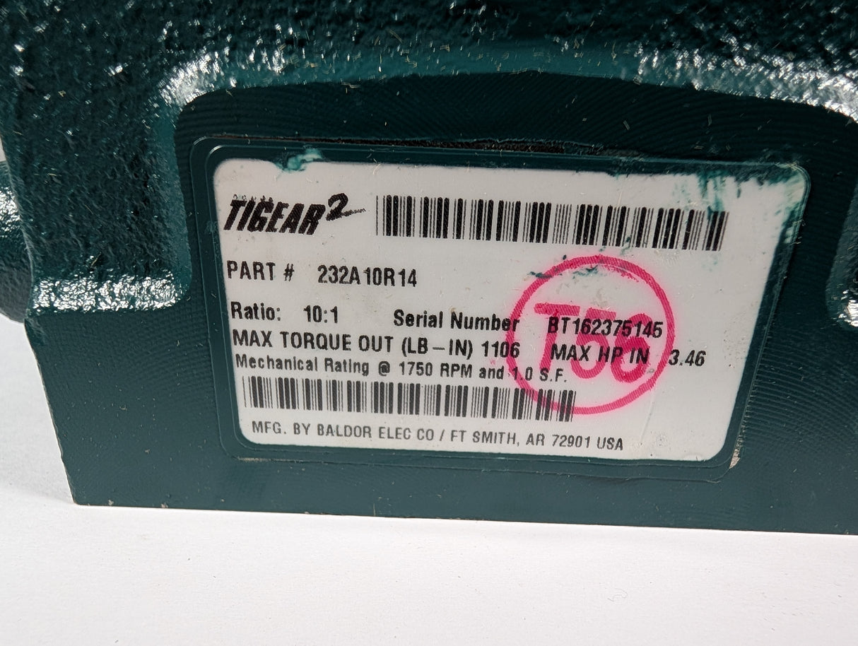 Dodge Tigear - 10:1 Gear Reducer - 232A10R14 - New - Big Liquidators
