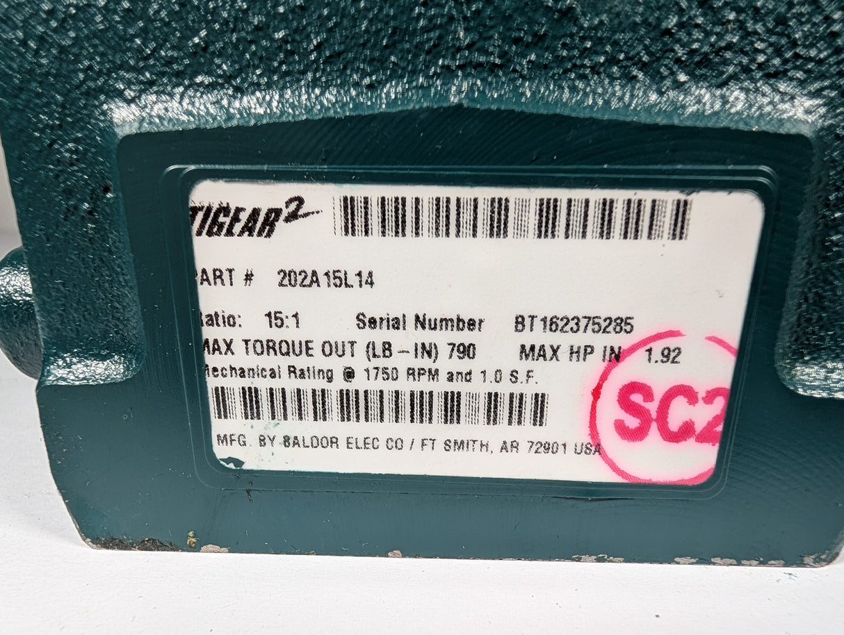 Dodge Tigear - 15:1 Gear Reducer - 202A15L14 - New - Big Liquidators