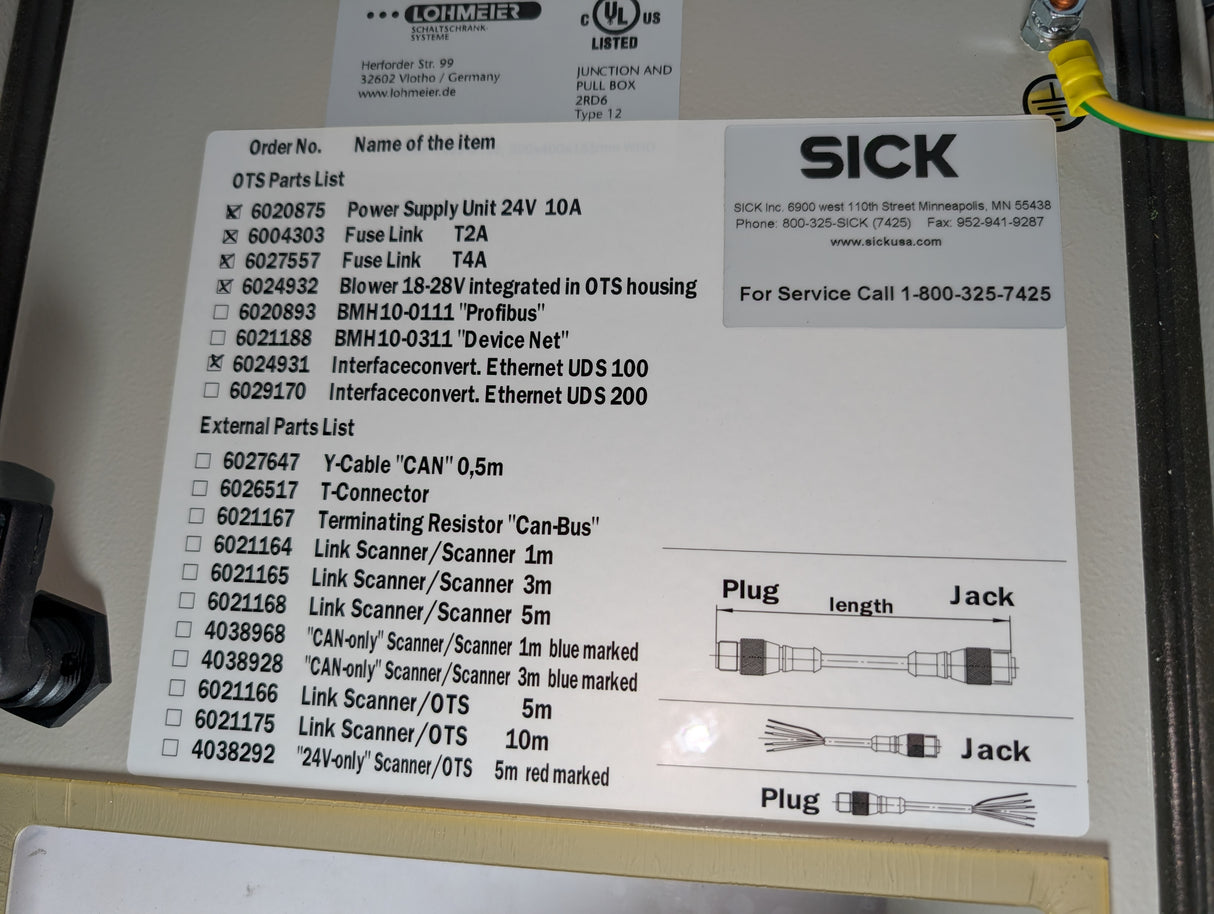 SICK - Omni - Tracking - System Scanner Controller - OTS400 - 00102 - Used - Big Liquidators