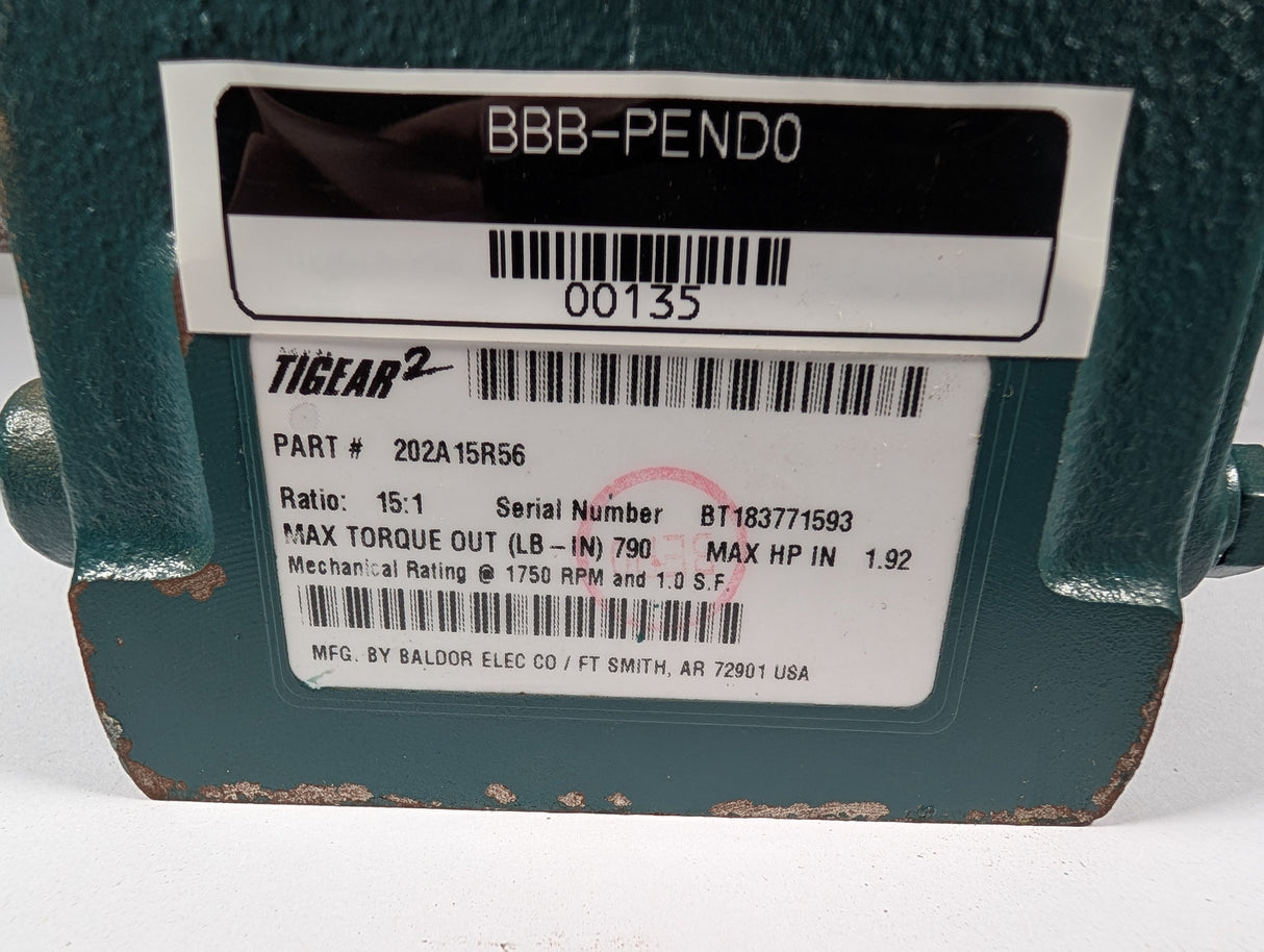 Dodge Tigear - 15:1 Gear Reducer - 202A15R56 - New - Big Liquidators