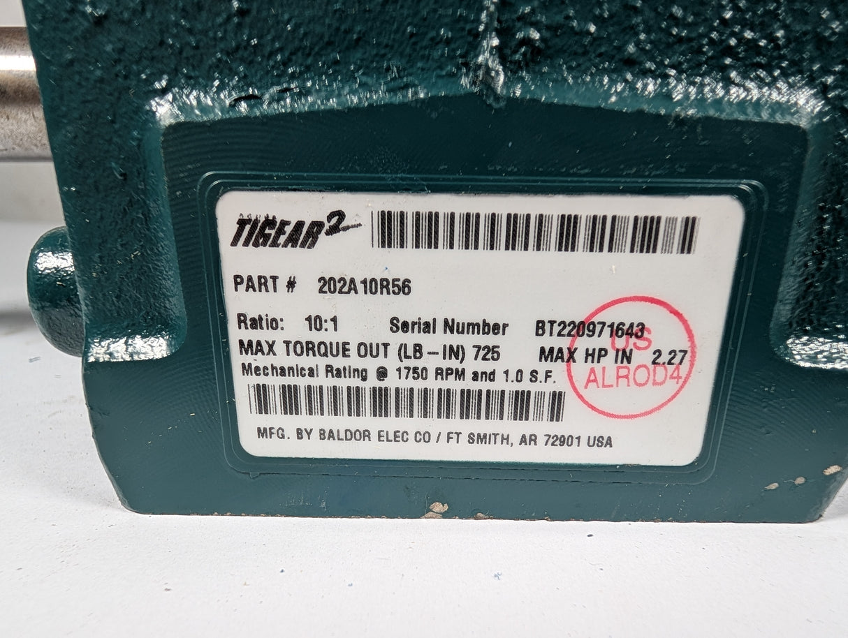 Dodge Tigear - 10:1 Gear Reducer - 202A10R56 - New - Big Liquidators