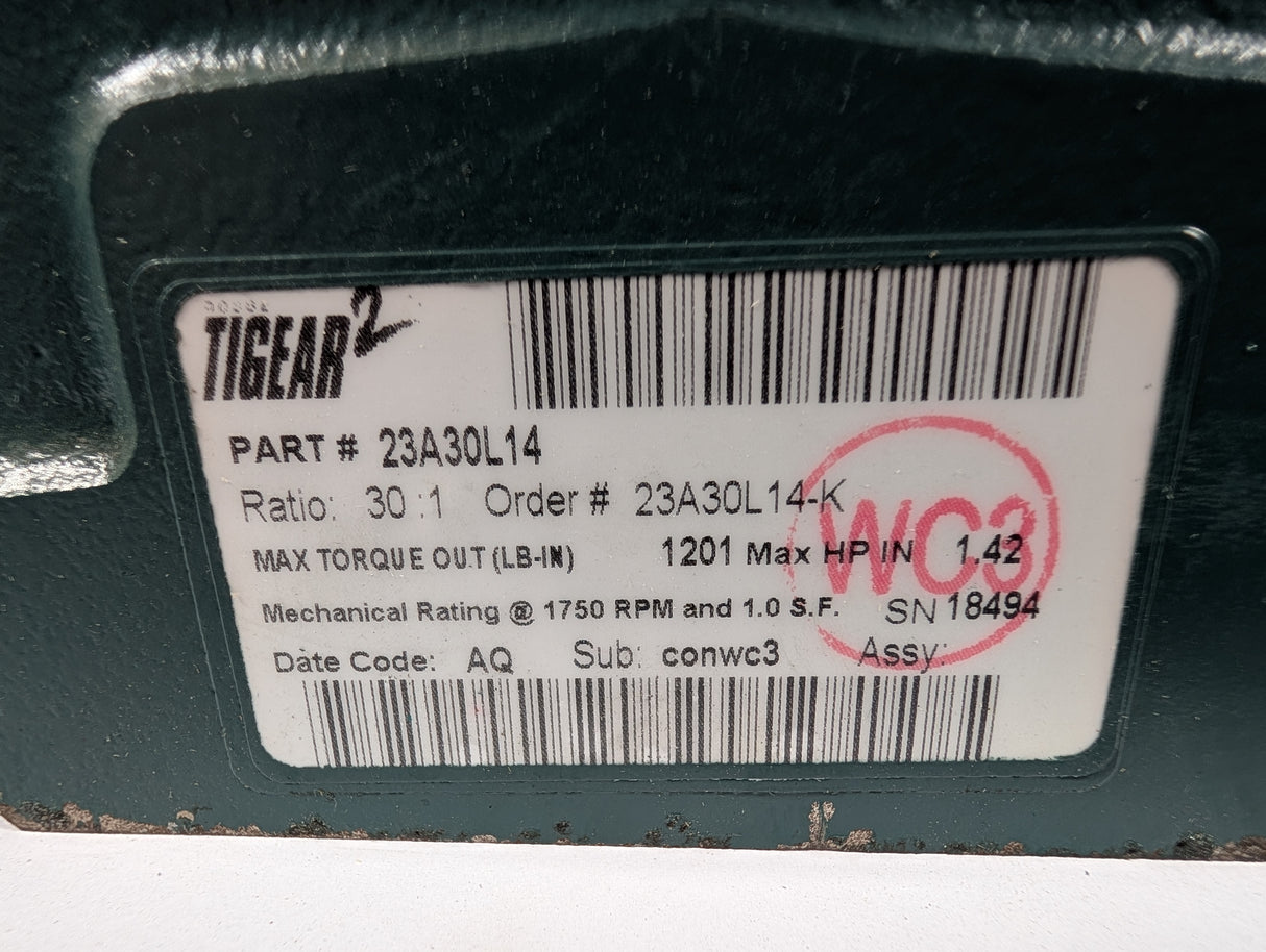 Dodge Tigear - 30:1 Gear Reducer - 23A30L14 - New - Big Liquidators