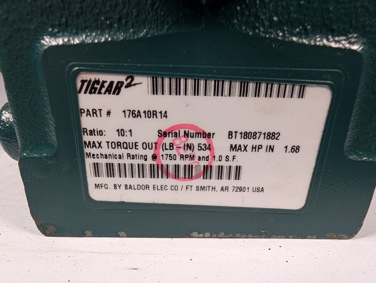 Dodge Tigear - 10:1 Gear Reducer - 176A10R14 - Used - Big Liquidators