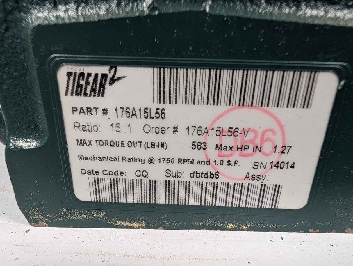 Dodge TIgear - 15:1 Gear Reducer - 176A15L56 - New - Big Liquidators