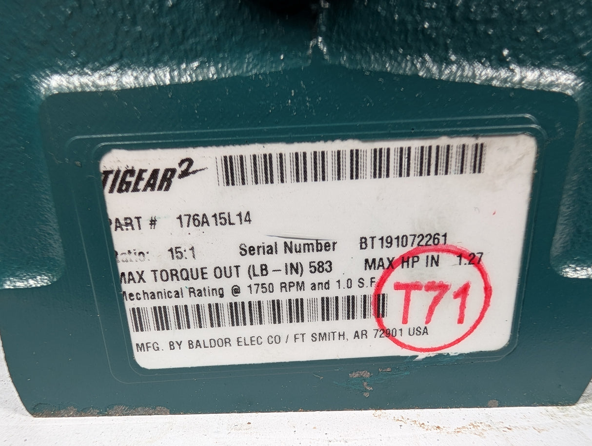 Dodge Tigear - 15:1 Gear Reducer - 176A15L14 - Used - Big Liquidators