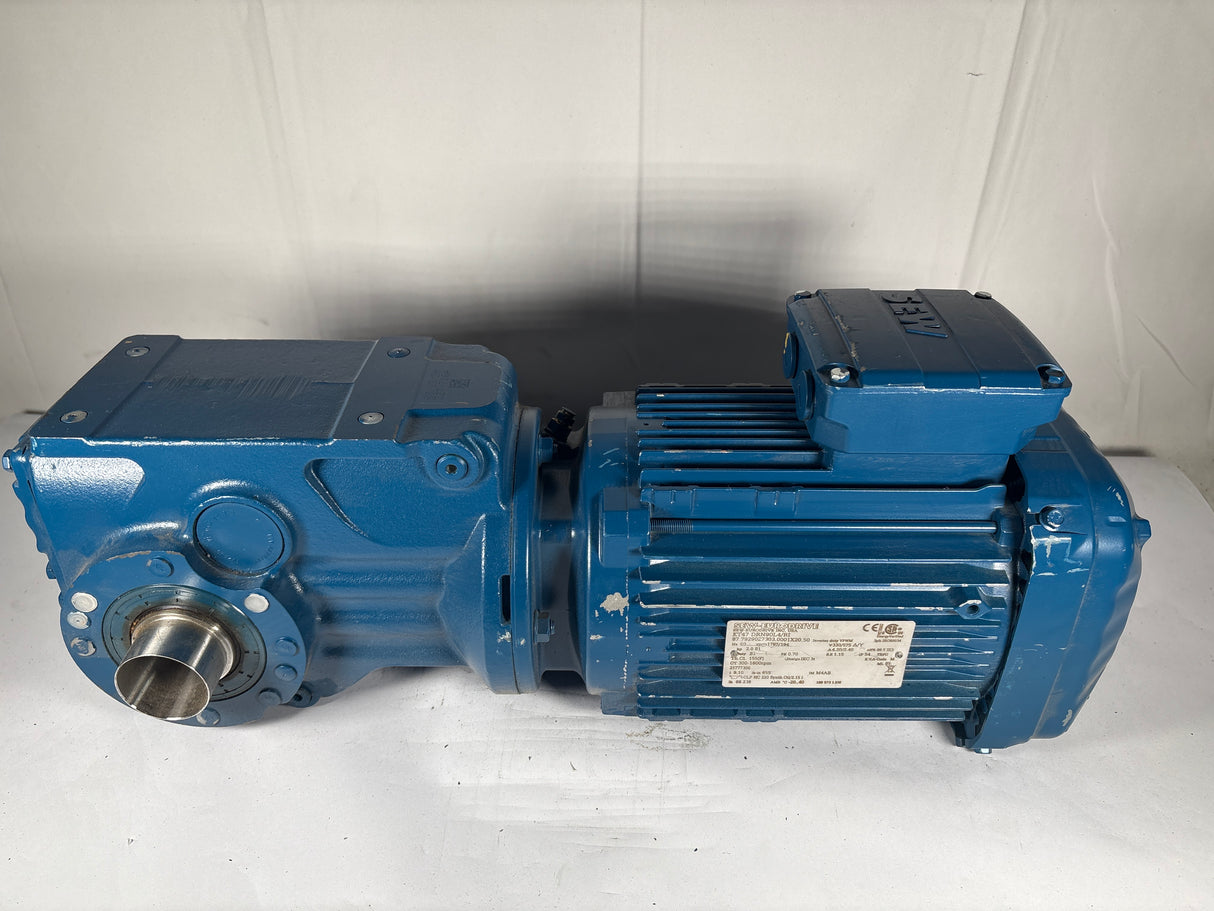 Sew - Eurodrive - 2 HP Helical - Bevel Gearmotor - KT47 DRN90L4/RI - Used - Big Liquidators
