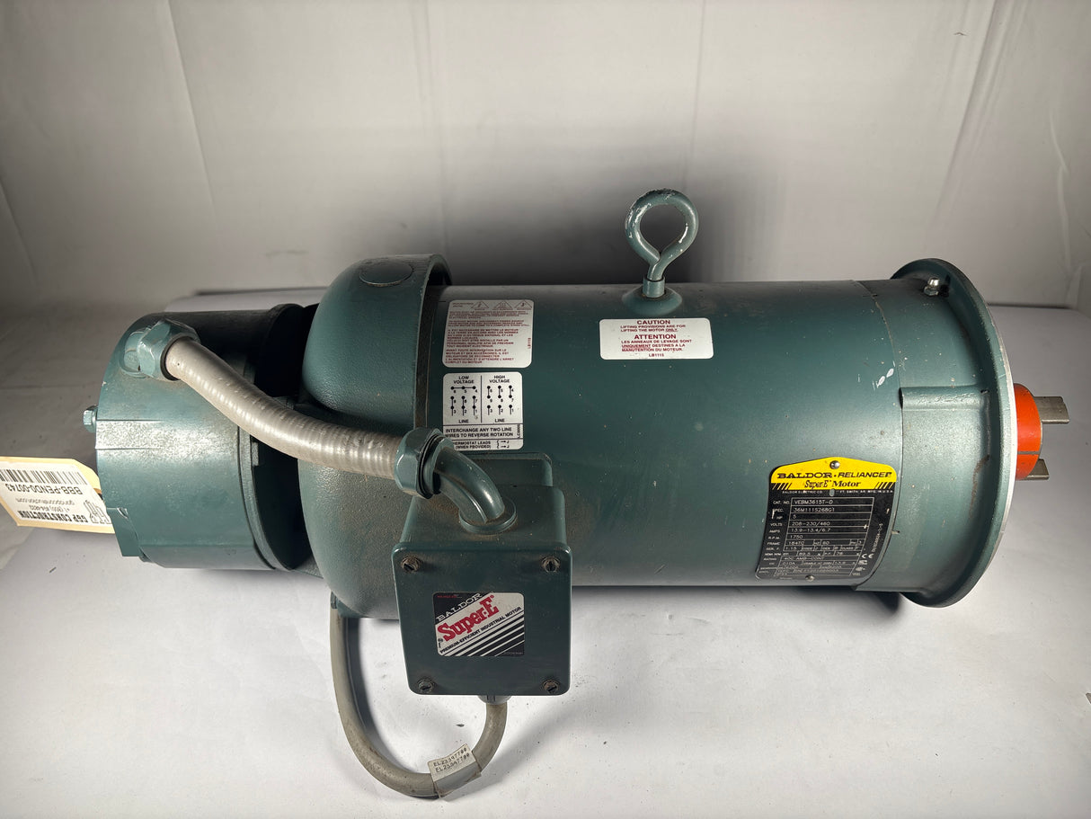Baldor Reliance - 5 HP Electric Motor - VEBM3615T - D - Used - Big Liquidators