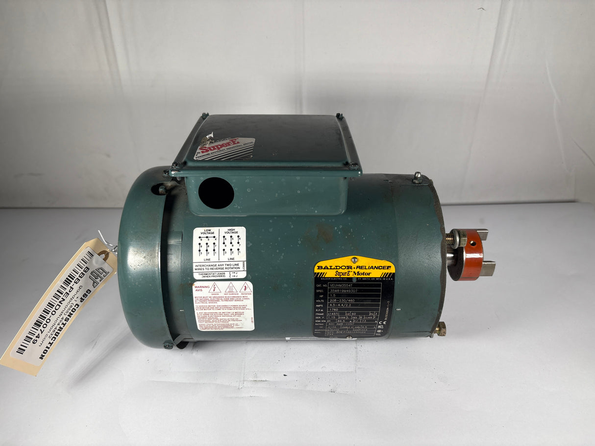 Baldor Relianc - 1.5 HP Electric Motor - VEUHM3554T - Used - Big Liquidators