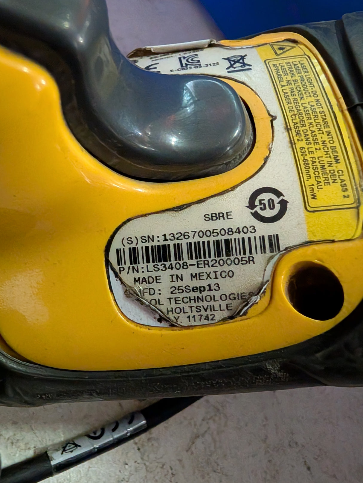 Symbol/Motorolla - Rugged Long Range Barcode Scanner - LS3408 - ER20005R - Used - Big Liquidators