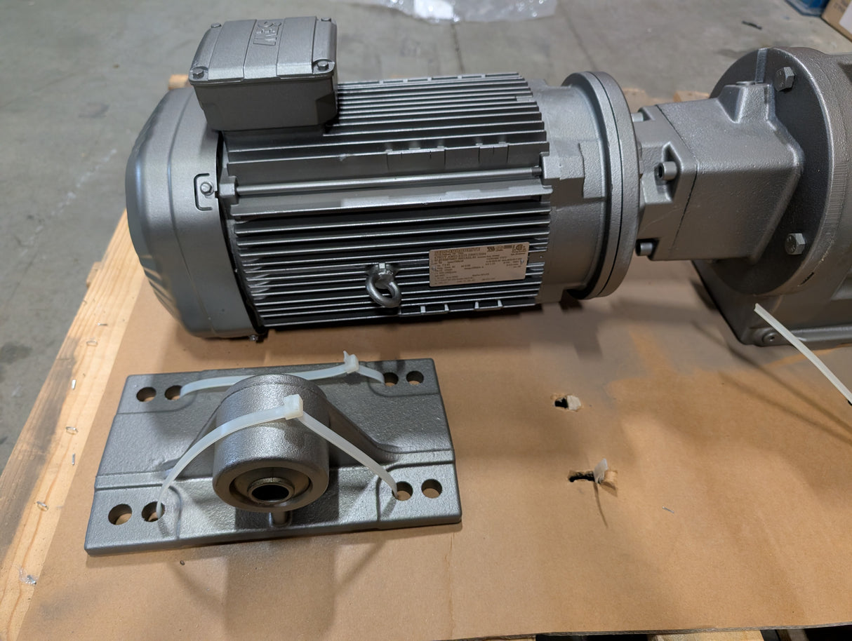 Sew - Eurodrive - 7.5 Hp Helical - Bevel Gearmotor - KT87/T AM213/215 DRN132S4 - New - Big Liquidators
