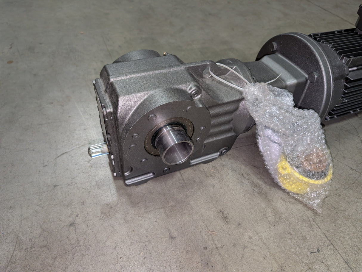 Sew - Eurodrive - 5 HP Helical Bevel Gearmotor - KT57 AM184 DRN100L4 - New - Big Liquidators