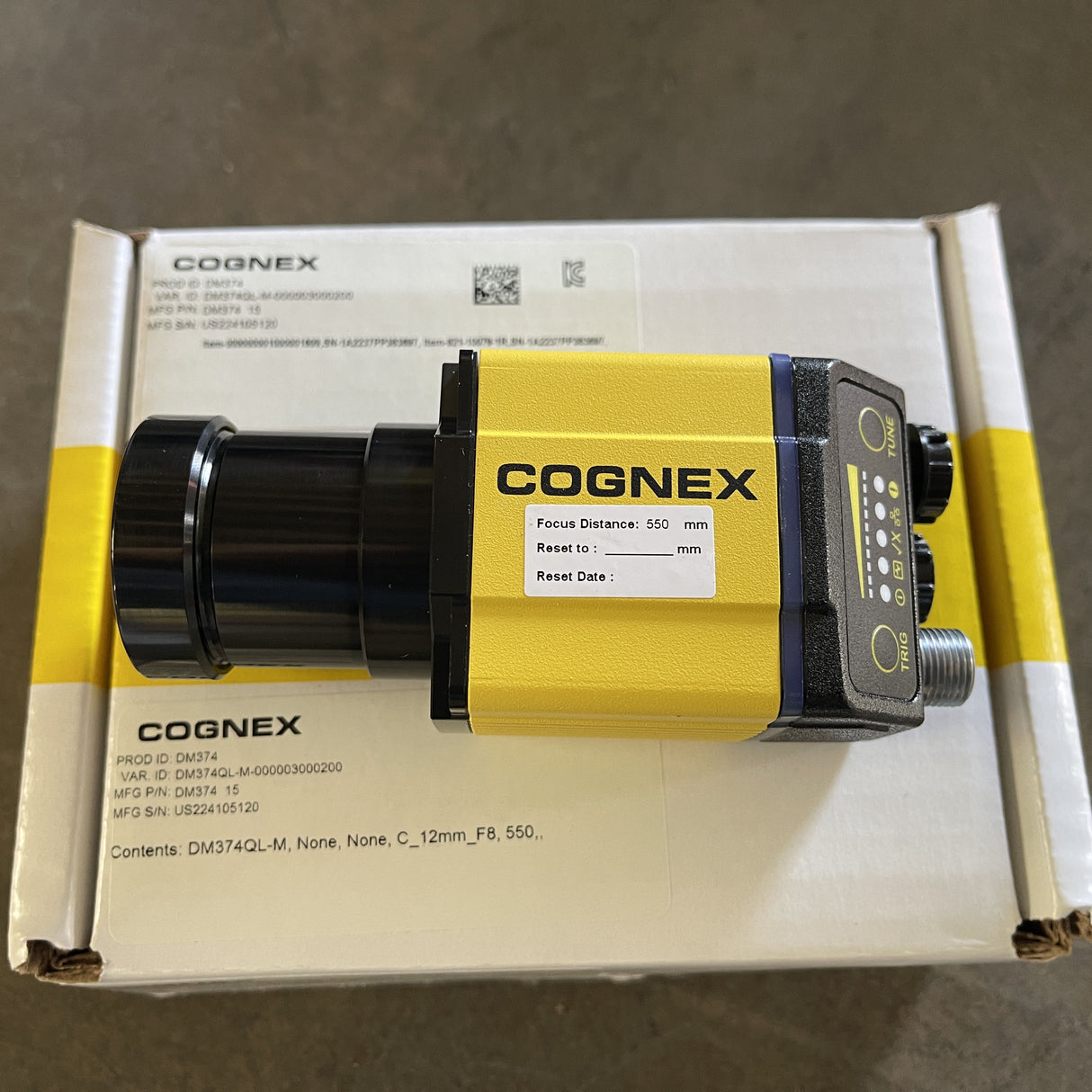 COGNEX 374 DATAMAN VARIANT CONFIGURATOR MATERIAL 374QL-M-000003000200