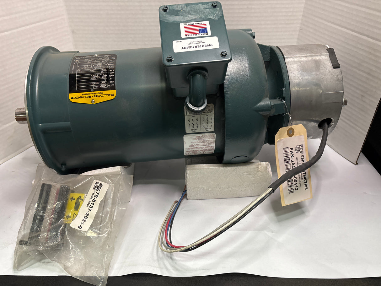Baldor Reliance - 5 HP Electric Motor - VBM3615T - D - Used - Big Liquidators