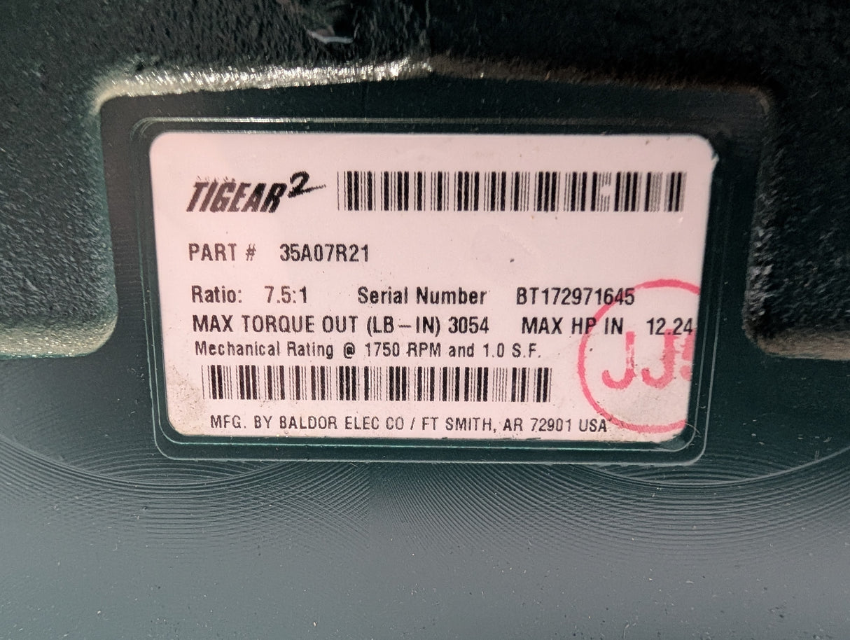 Dodge Tigear - 7.5:1 Gear Reducer - 35A07R21 - Used - Big Liquidators