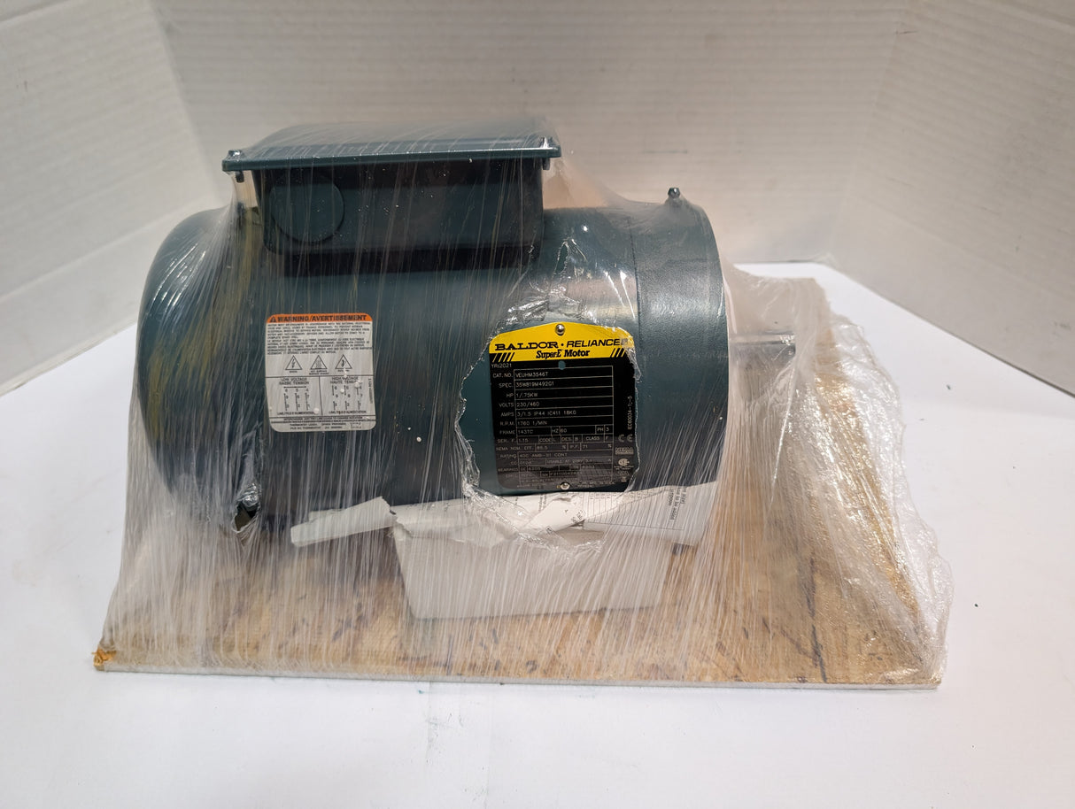Baldor Reliance - 1 HP Electric Motor - VEUHM3546T - New - Big Liquidators