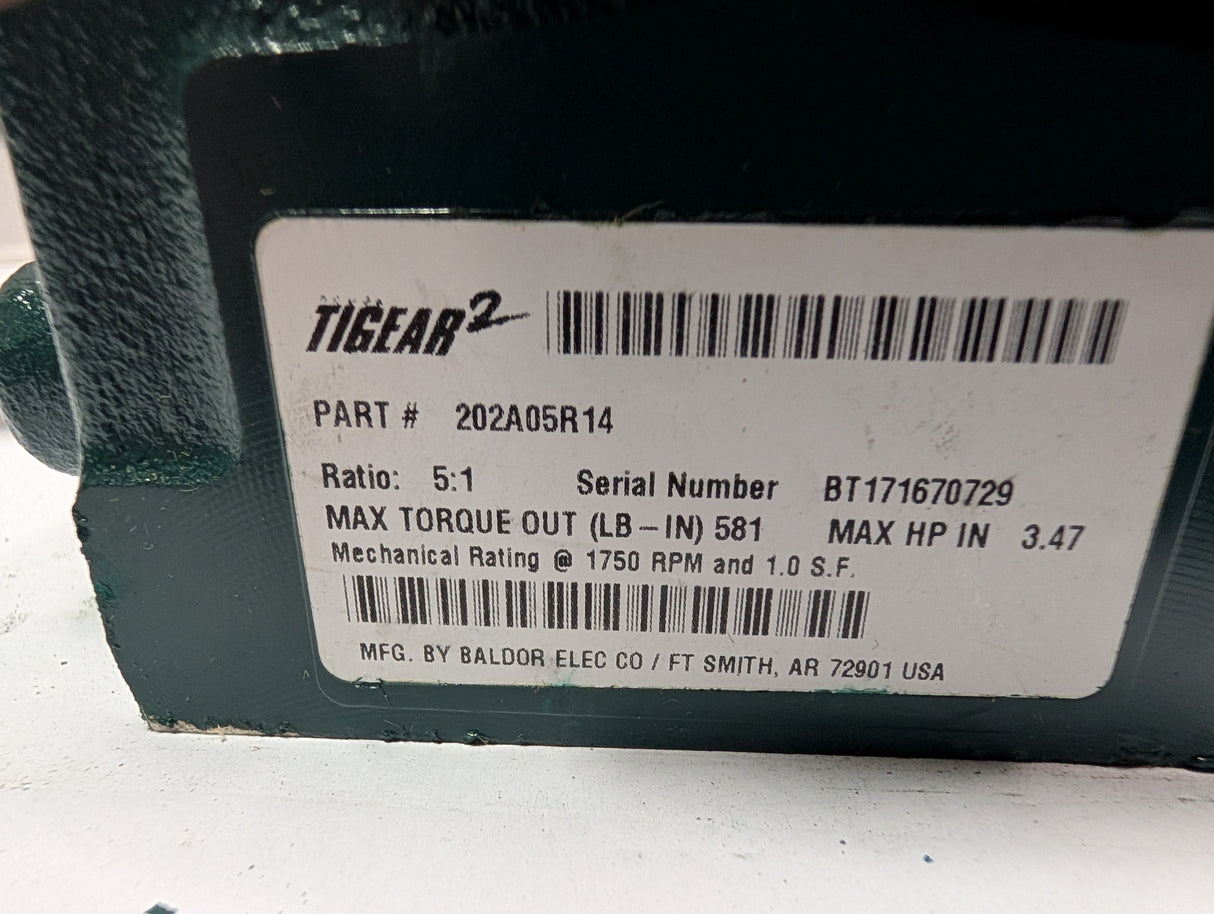 Dodge Tigear - 5:1 Gear Reducer - 202A05R14 - New - Big Liquidators