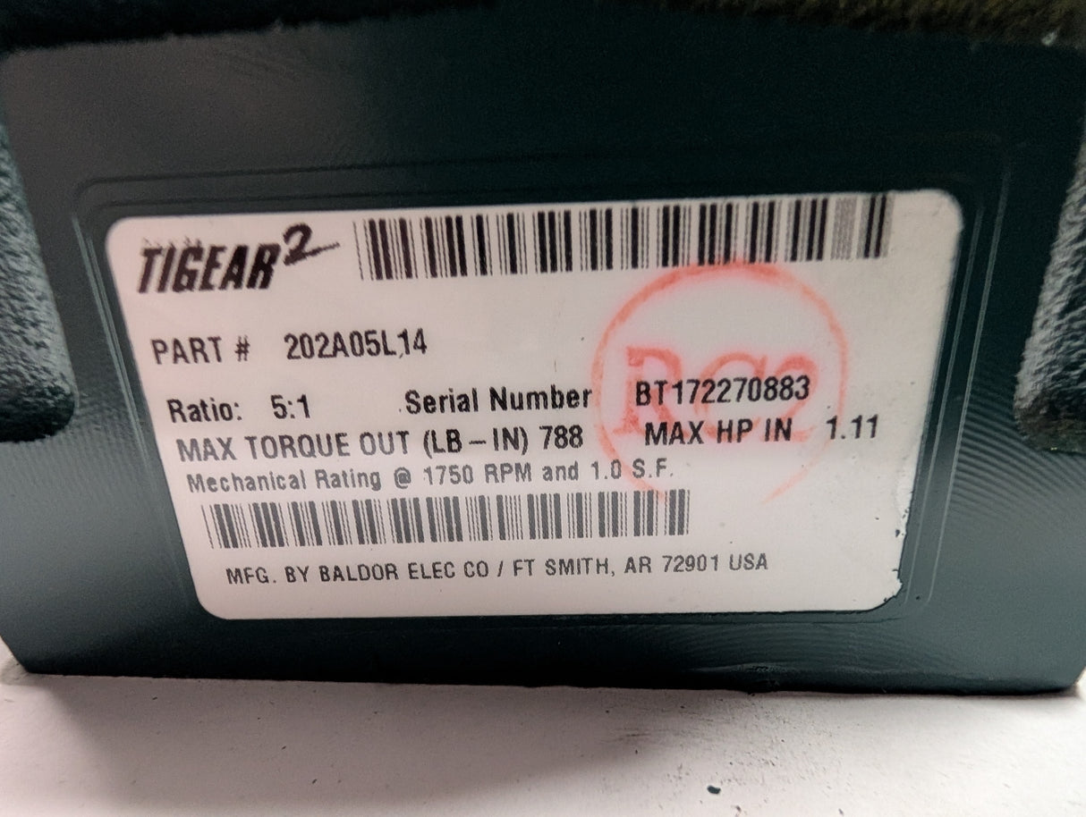 Dodge Tigear - 5:1 Gear Reducer - 202A05L14 - New - Big Liquidators