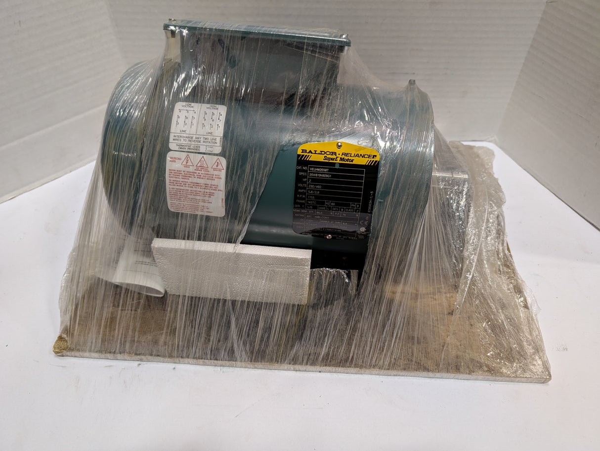 Baldor Reliance - 2 HP Electric Motor - VEUHM3558T - New - Big Liquidators