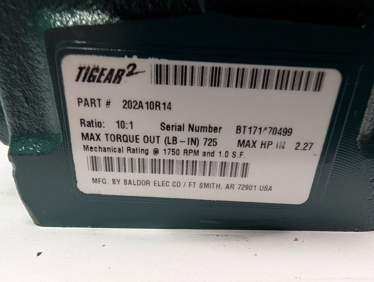 Dodge Tigear - 10:1 Gear Reducer - 202A10R14 - New - Big Liquidators