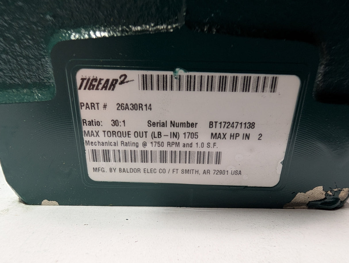 Dodge Tigear - 30:1 Gear Reducer - 26A30R14 - New - Big Liquidators