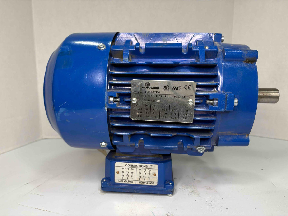 Motovario - 1 HP Electric Motor - TG143TE4 - Used - Big Liquidators