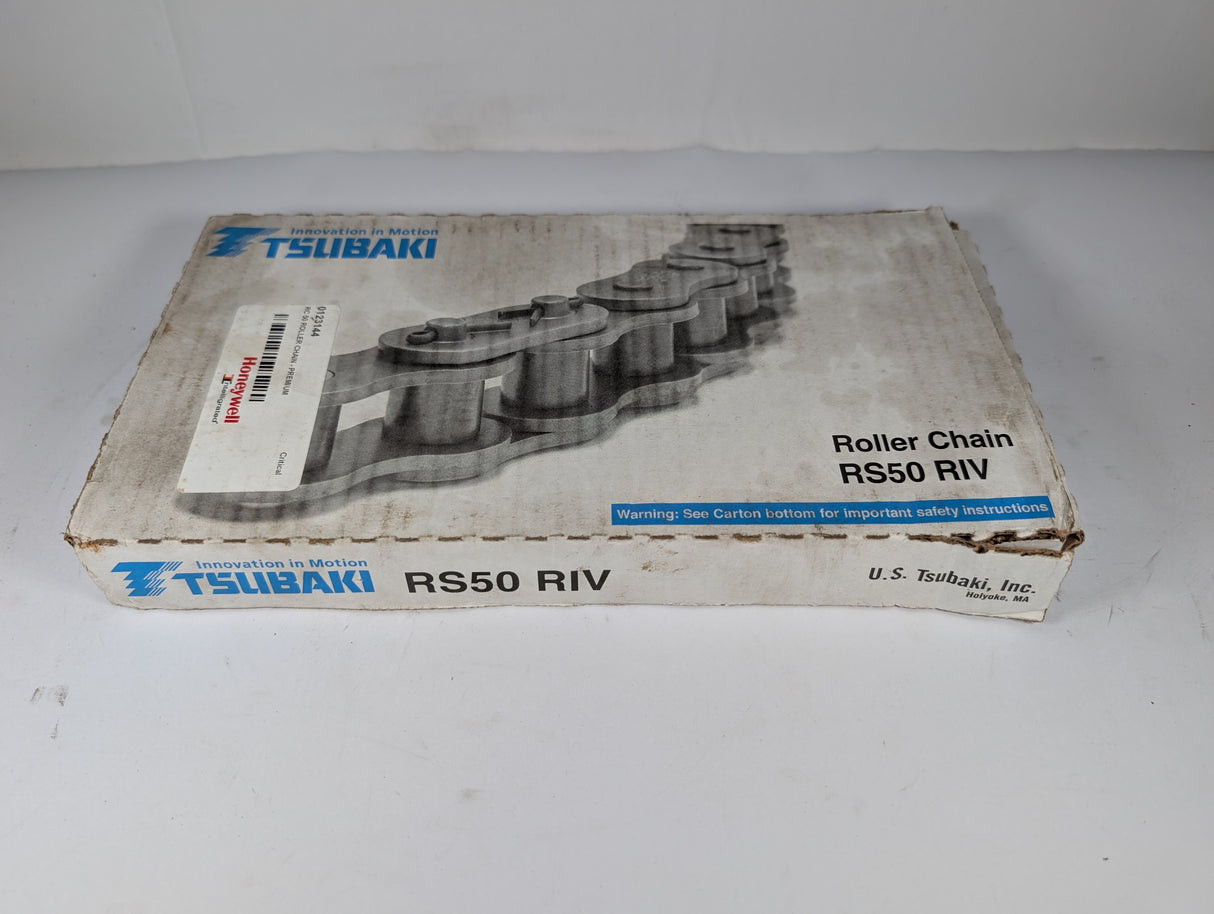 Tsubaki - 10 ft Roller Chain - RS50 RIV - New - Big Liquidators