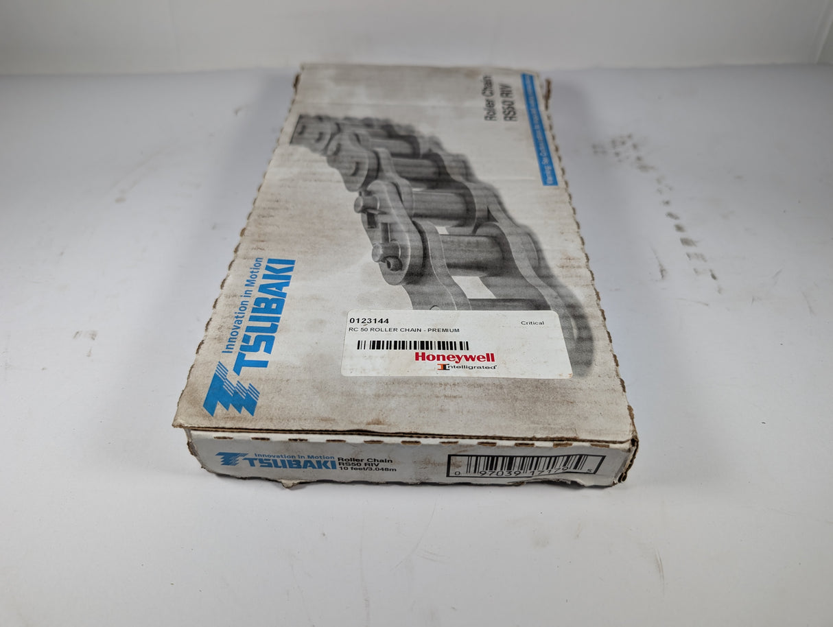 Tsubaki - 10 ft Roller Chain - RS50 RIV - New - Big Liquidators