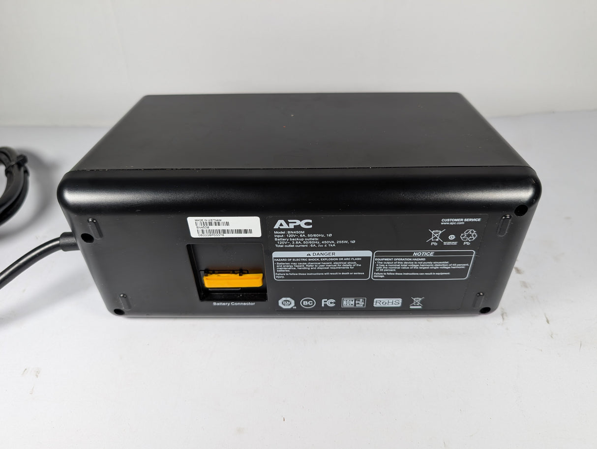 APC - 450VA 6 - Outlet Standby UPS - BN450M - Used - Big Liquidators