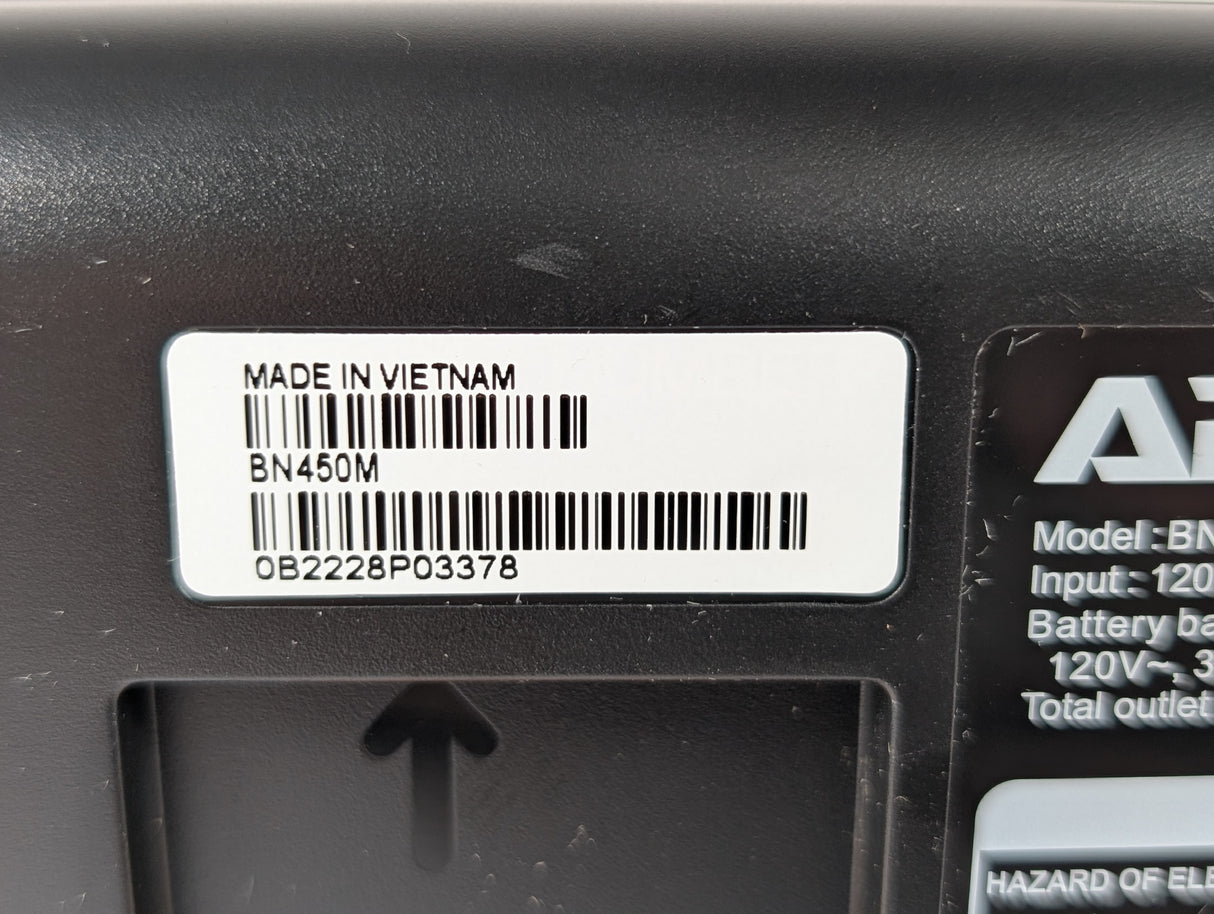 APC - 450VA 6 - Outlet Standby UPS - BN450M - Used - Big Liquidators