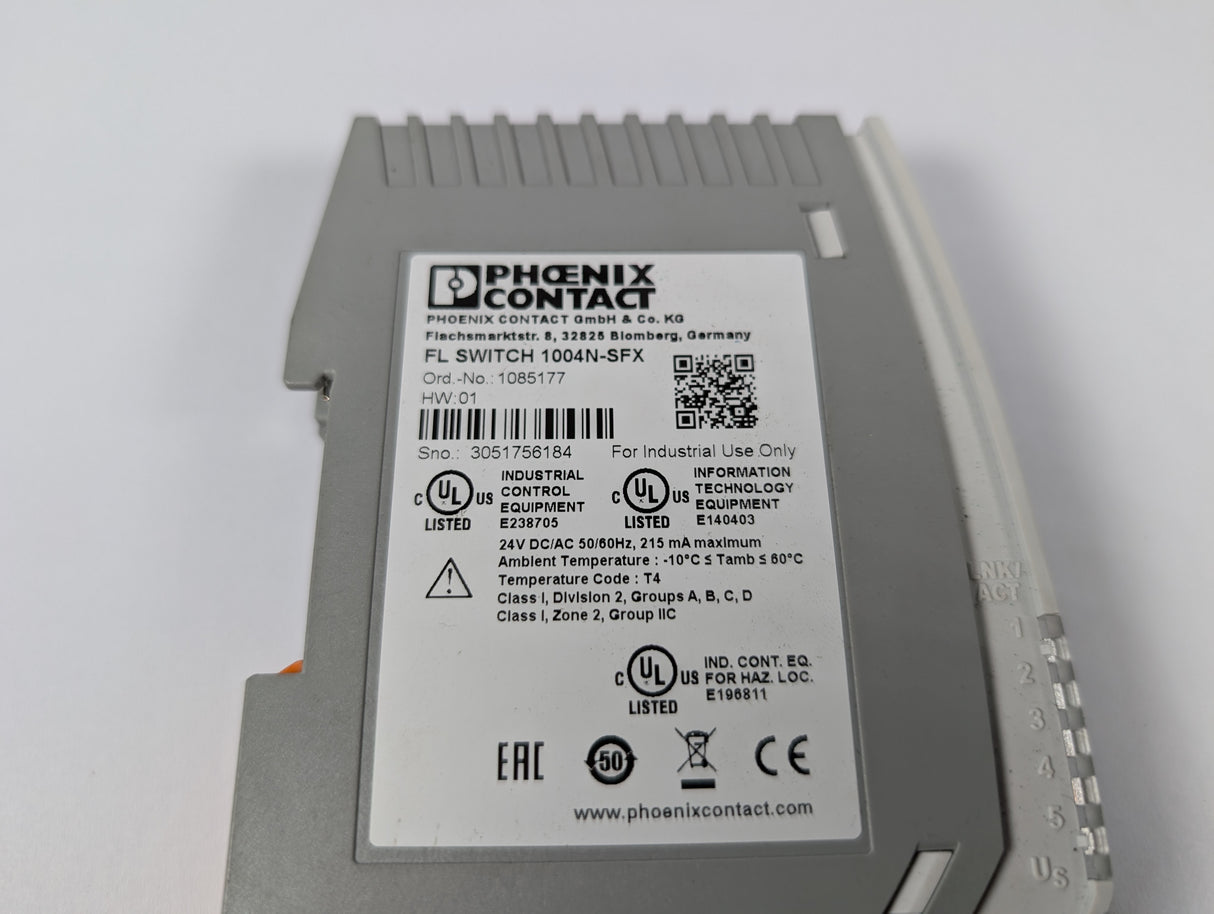 Phoenix Contact - Industrial Ethernet Switch - FL SWITCH 1004N - SFX - Used - Big Liquidators