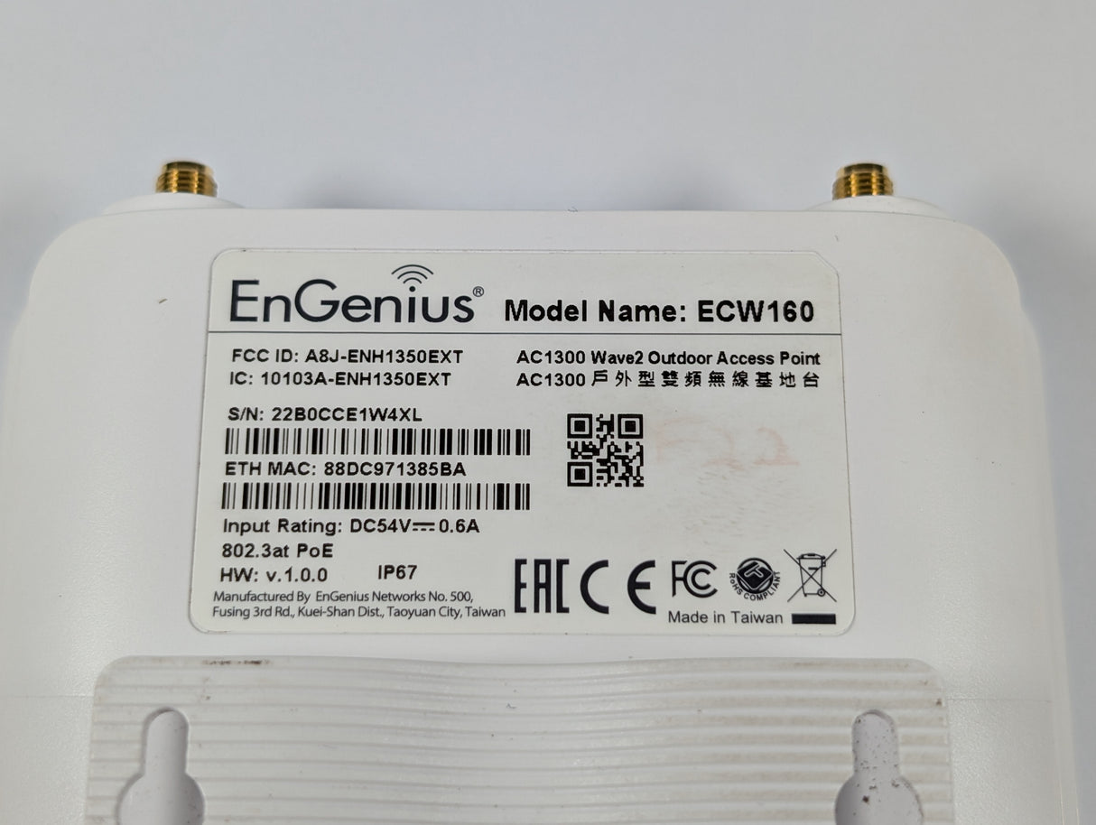 EnGenius - Cloud Managed Outdoor Access Point - ECW160 - Used - Big Liquidators