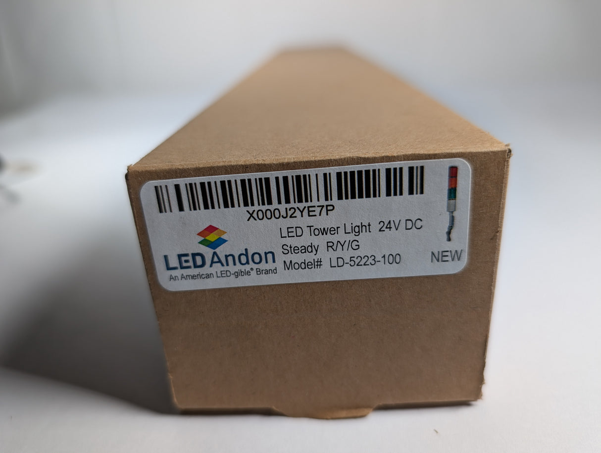 LED Andon - LED Tower Ligth, Steady R/Y/G - LD - 5223 - 100 - New - Big Liquidators