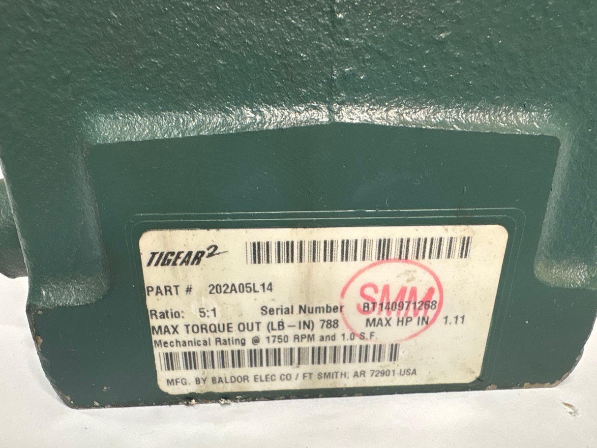 Dodge Tigear - 5:1 Gear Reducer - 202A05L14 - Used - Big Liquidators