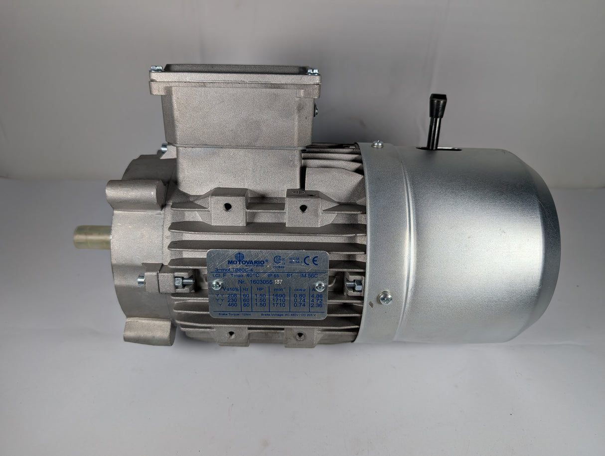 Motovario - 1.5 HP Electric Motor - TB80C - 4 - New - Big Liquidators