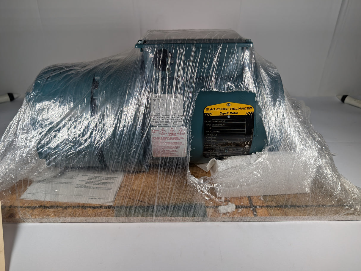 Baldor Reliance - 1 HP Electric Motor - VEBM3546T - D - New - Big Liquidators