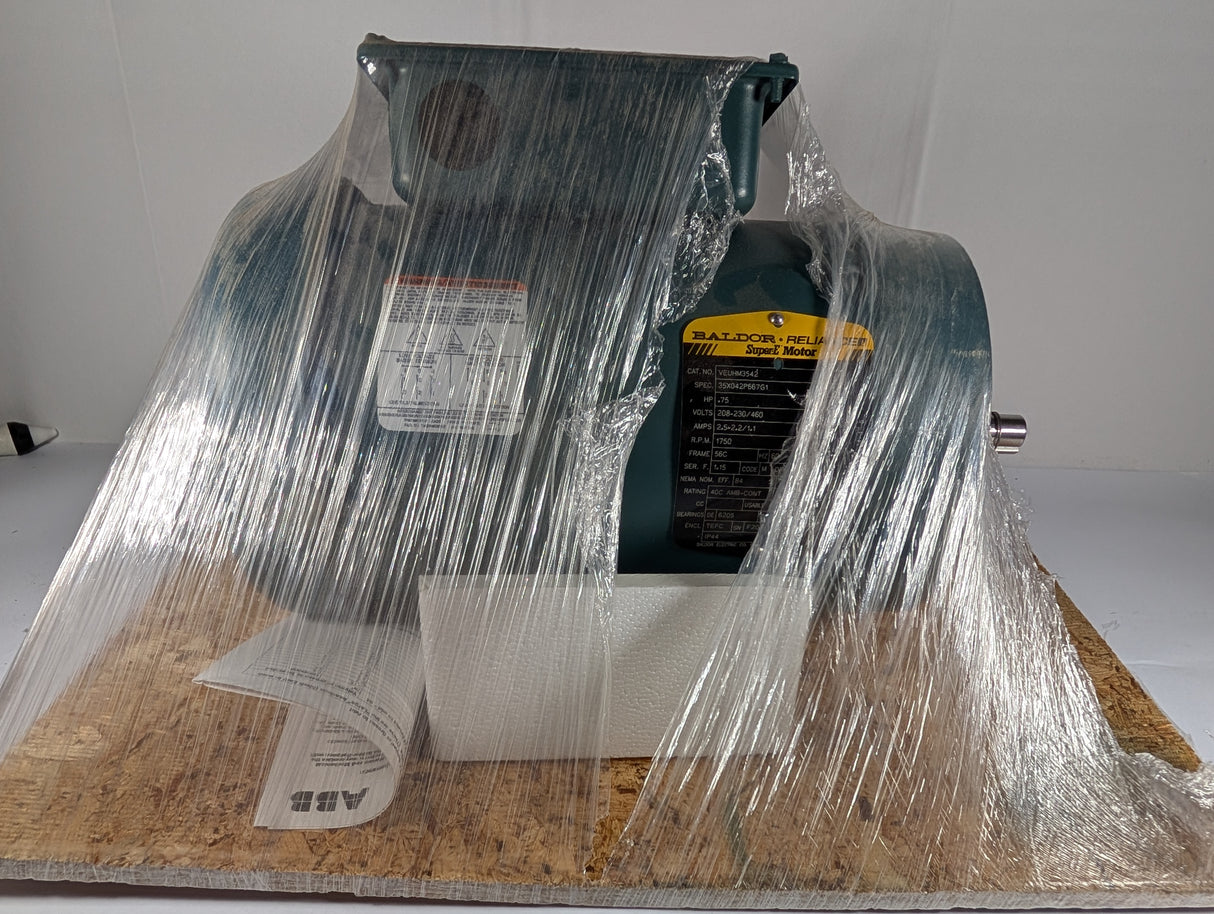 Baldor Reliance - 0.75 HP Electric Motor - VEUHM3542 - New - Big Liquidators