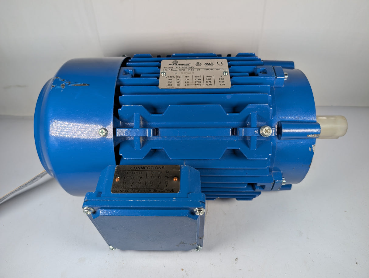 Motovario - 2 HP Electric Motor - TG145TG4X - Used - Big Liquidators