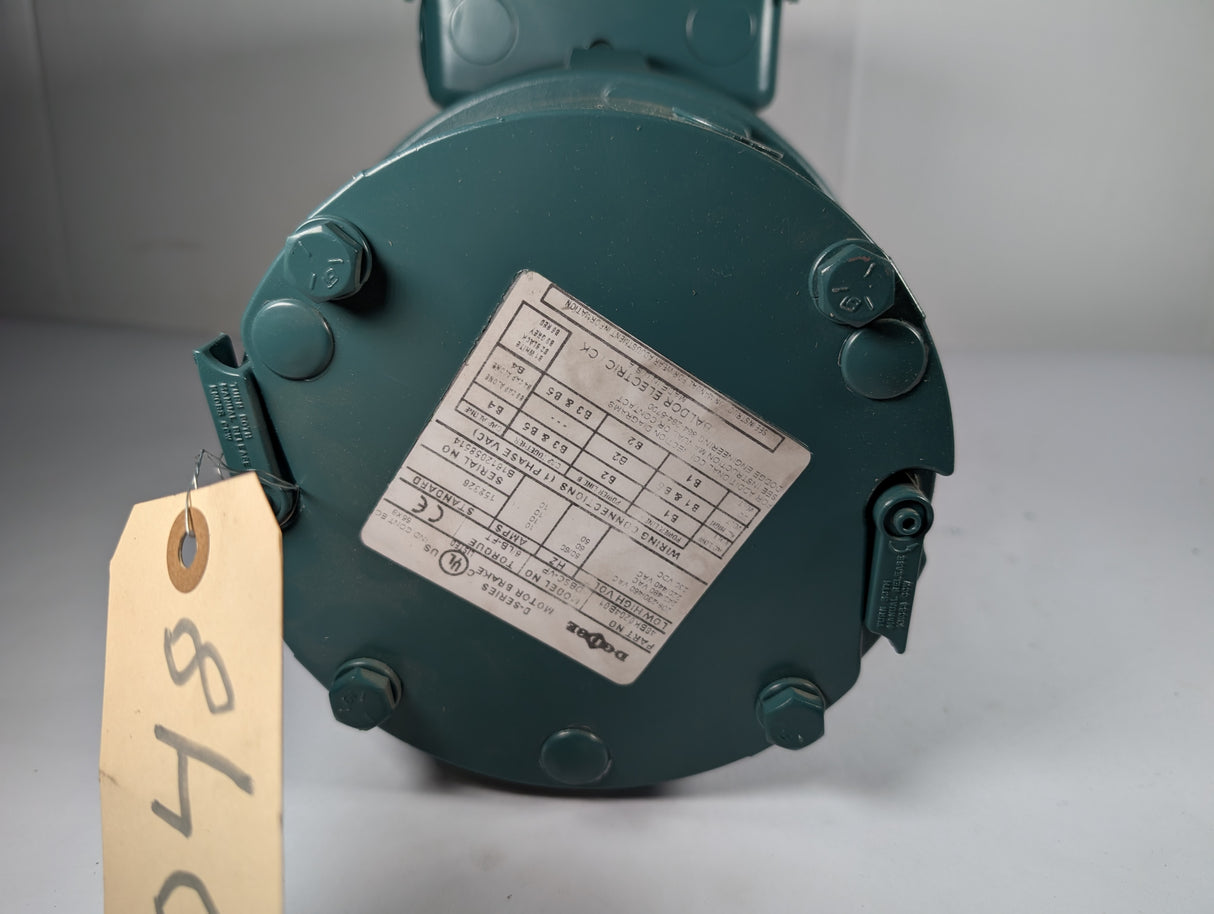 Baldor Reliance - 1 HP Electric Motor with D - Series Motor Break - VEBM3546T - D - Used - Big Liquidators