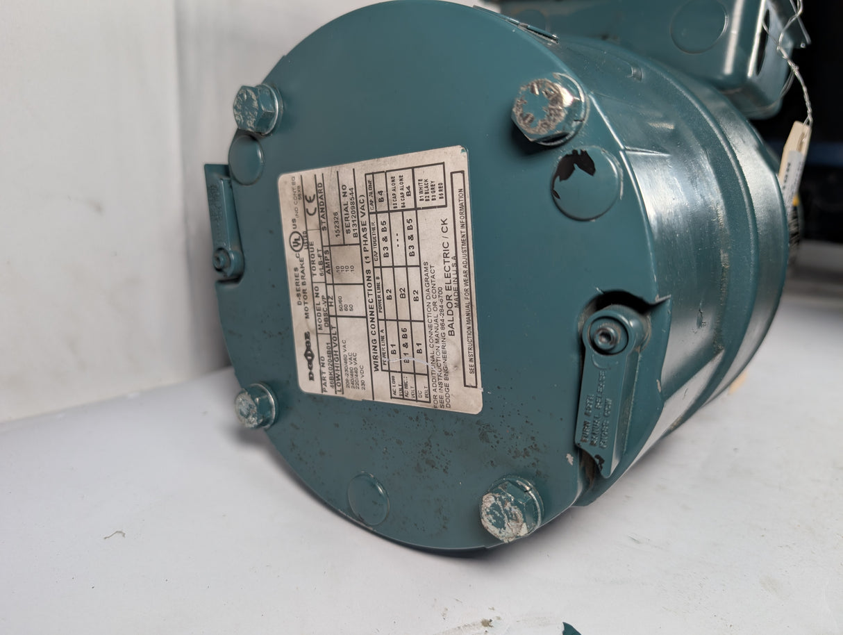 Baldor Reliance - 0.75 HP Electric Motor with D - Series Motor Break - VBM3542 - D - Used - Big Liquidators