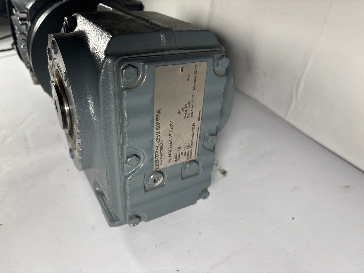 Sew - Eurodrive - 2 HP Electric Motor with Attached Reducer - KA47DRE90L4 - New - Big Liquidators