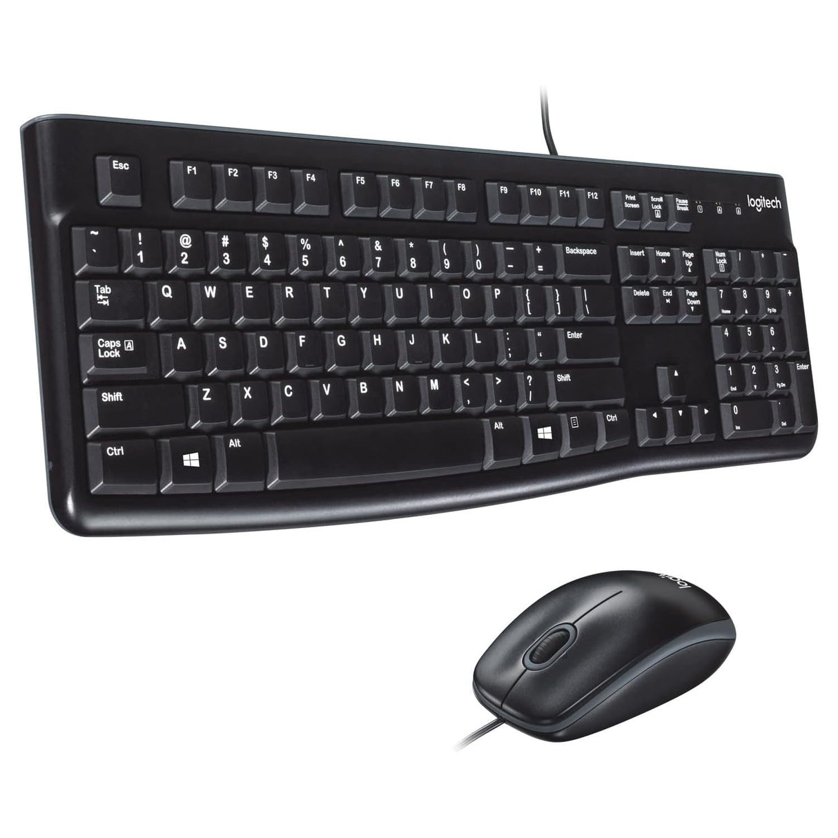 Logitech MK120 - Wired Keyboard and Mouse Combo - for Windows - New