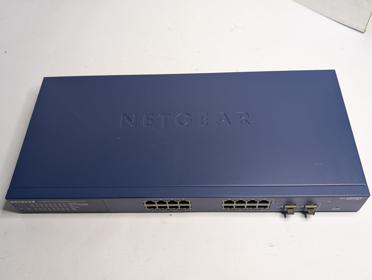 Netgear - Prosafe 16 - Port Gigabit Smart Switch - GS716T V2H2 - Used - Big Liquidators