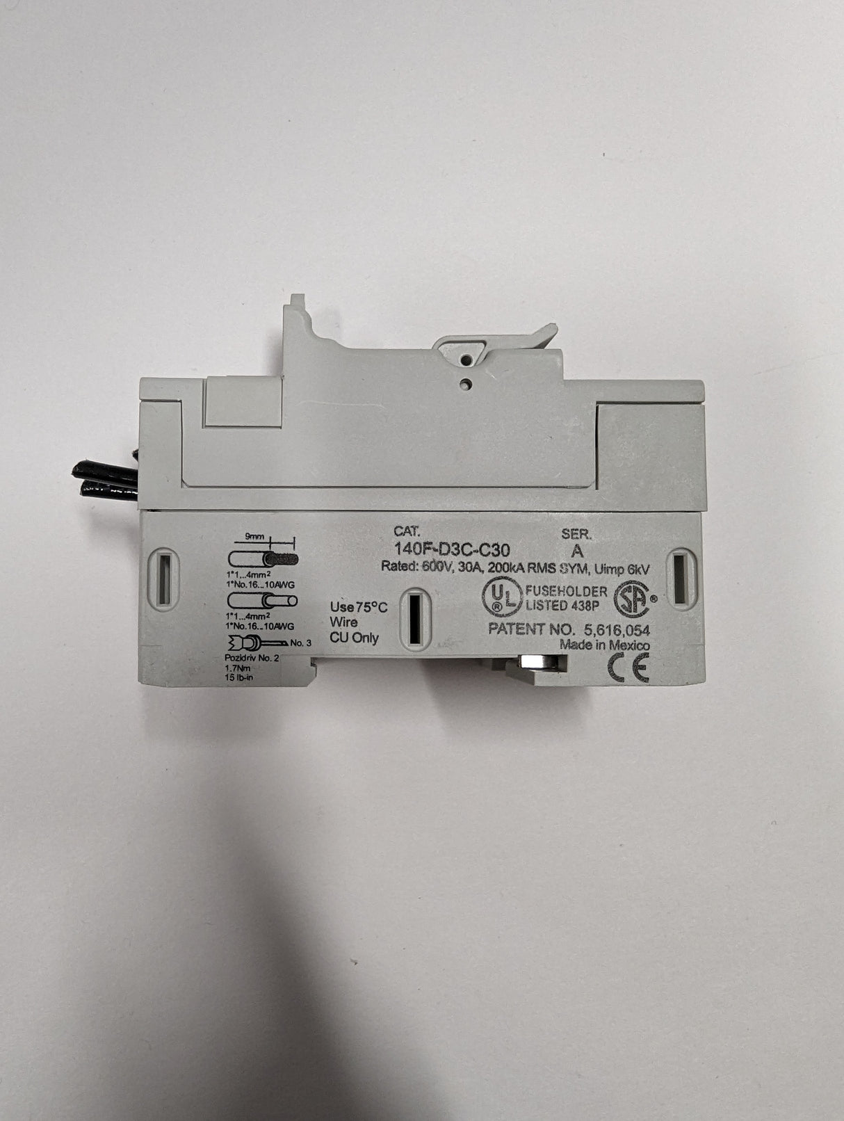 Allen-Bradley 140F-D3C-C30 - Fuse Holder - Used