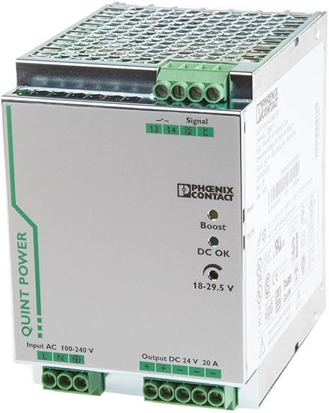 Phoenix Contact - DIN Rail Power Supply 480W - QUINT - PS/IAC/240c/20 - New - Big Liquidators