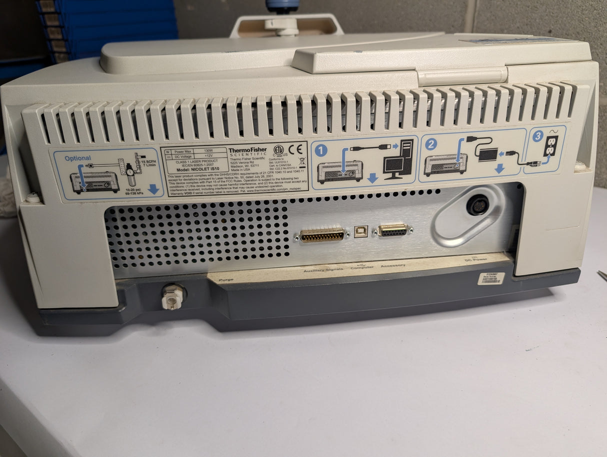 Thermo Scientific - Infrared FTIR Spectrometer - Nicolet iS10 W/Smart ITR - Used - Big Liquidators