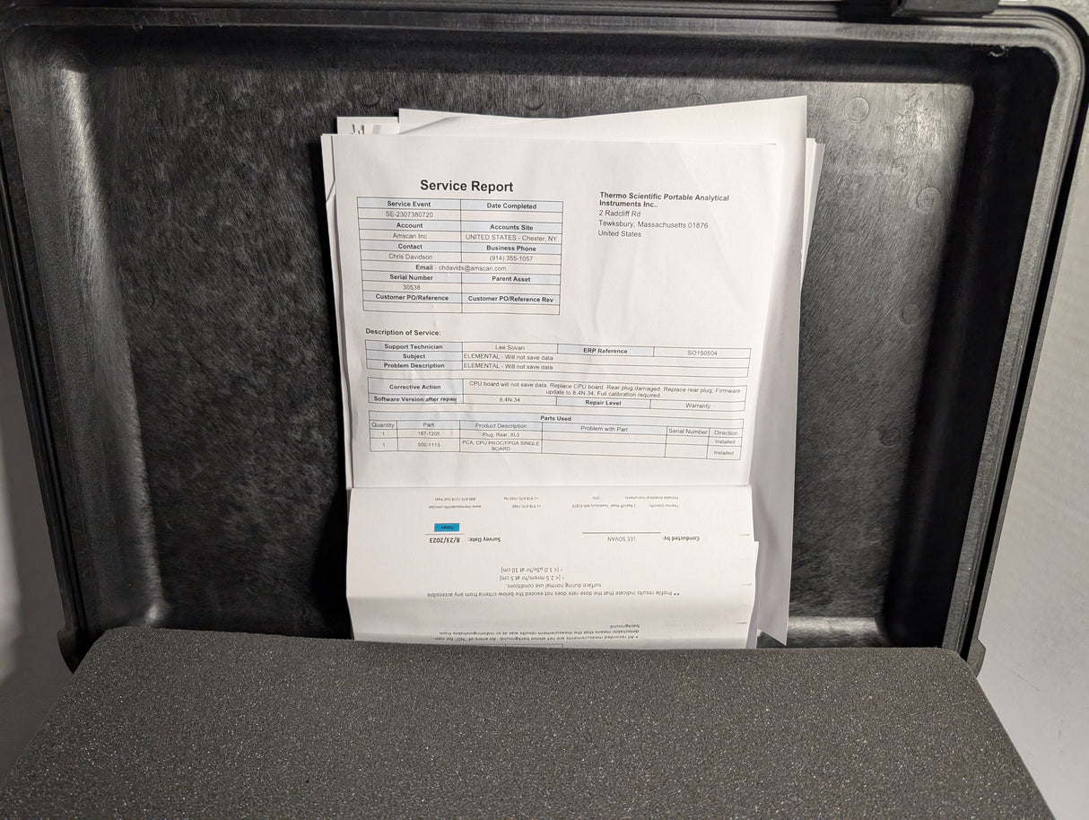 Thermo Scientific - XRF Analyzer w/Carrying Case and accessories - Niton XL3t(Battery not included) - Used - Big Liquidators