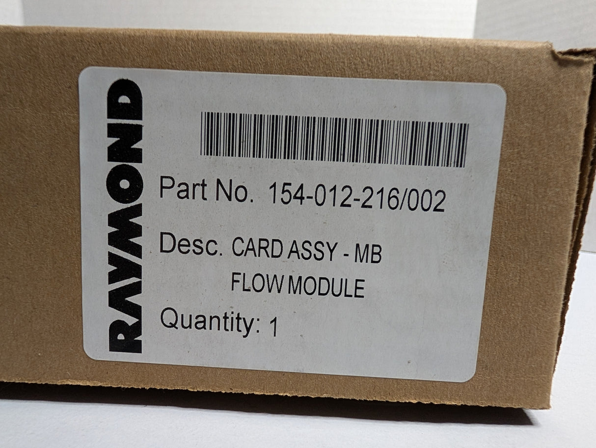 Raymond - CARD ASSY - MB FLOW MODULE - 154 - 012 - 216/002 - New - Big Liquidators