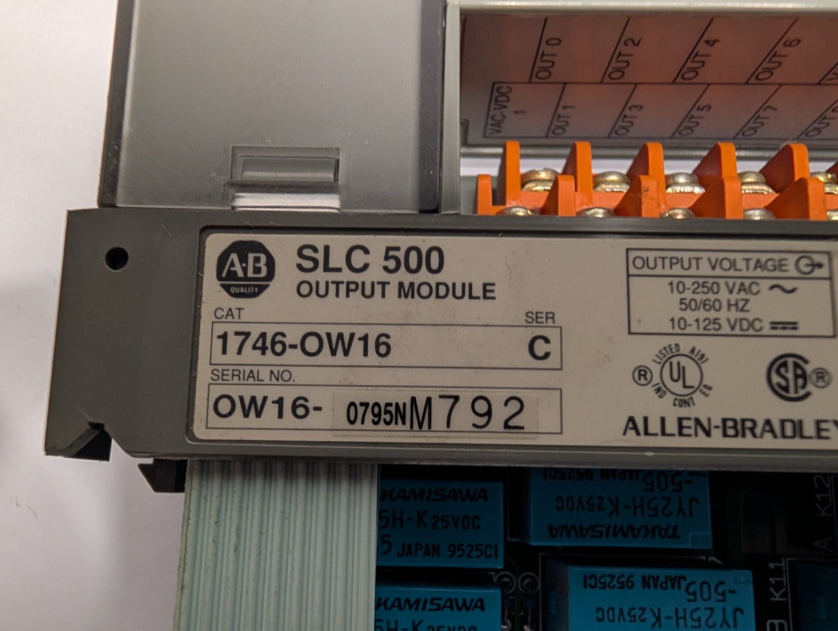 Allen Bradley - Output Module - SLC 500 1746 - OW16 - Used - Big Liquidators